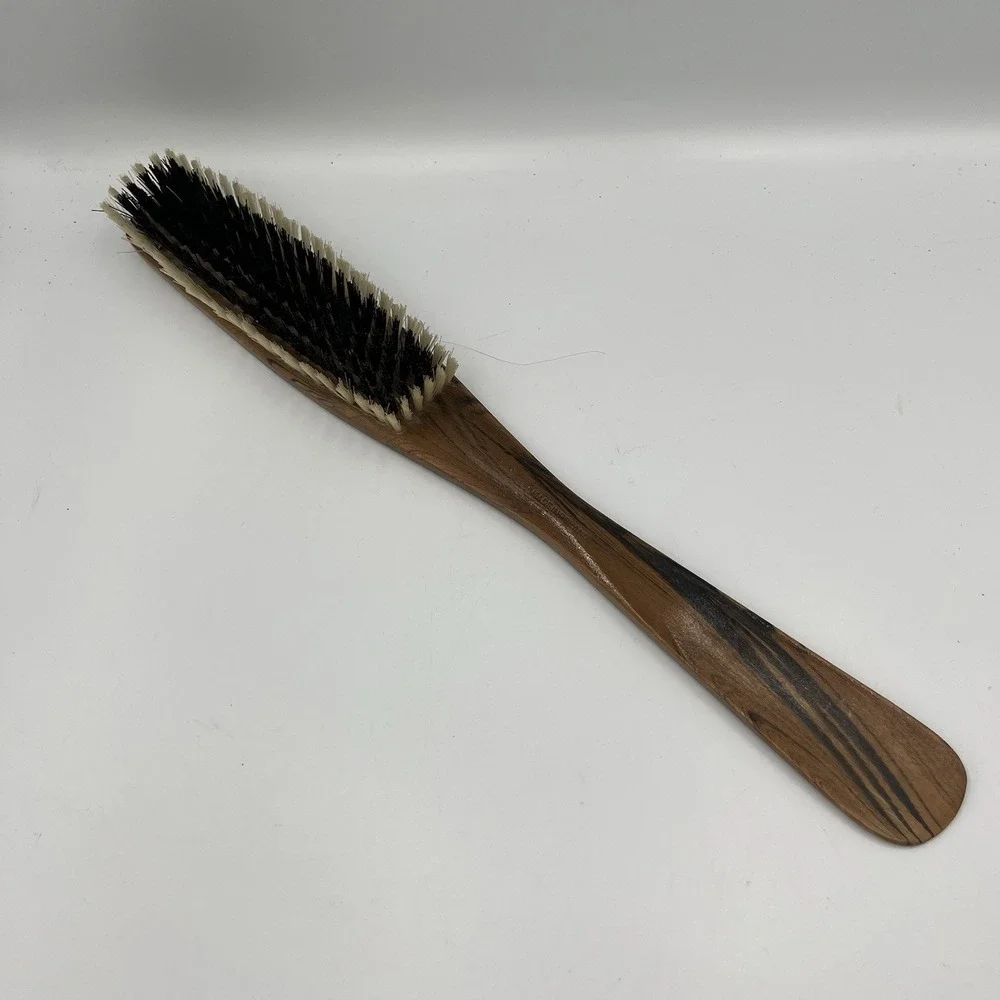 Vintage Double End Shoehorn Valet Brush Gentleman's Wardrobe Helper England Made